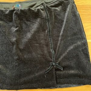 Delia’s 3X Black Skort Glitter Mini Skirt With Shorts Bows Y2K 90’s Dolls Kill